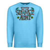 Ocean Blue summer aunt Premium Sweatshirt - CowhideDigitalArt