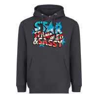 Smoke Star spangled and sassy 4th of july Heavyweight Hoodie - CowGirlArtShop