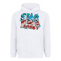 White Star spangled and sassy 4th of july Heavyweight Hoodie - CowGirlArtShop