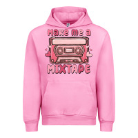 Fuchsia Pink make me a mixtape Urban Hoodie - MaliasSmallBusiness