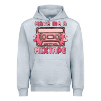 Heather Grey make me a mixtape Urban Hoodie - MaliasSmallBusiness