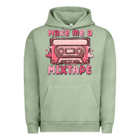 Pigment Oil Green make me a mixtape Urban Hoodie - MaliasSmallBusiness