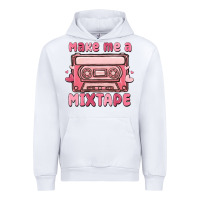 White make me a mixtape Urban Hoodie - MaliasSmallBusiness