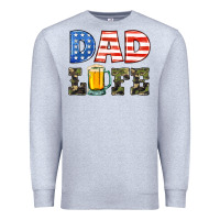 Heather Grey dad life Premium Sweatshirt - HRA Design Shop