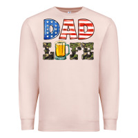 Pale Pink dad life Premium Sweatshirt - HRA Design Shop