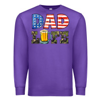 Purple dad life Premium Sweatshirt - HRA Design Shop