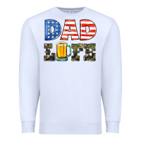 White dad life Premium Sweatshirt - HRA Design Shop