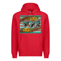 Red western cow serape leopard sunflowers mousepad Premium Hoodie - BarkalooDesign