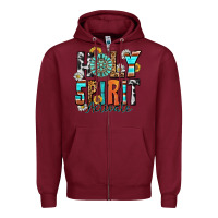 Burgundy holy spirit activate Zipper Hoodie - Zillion Design Studio