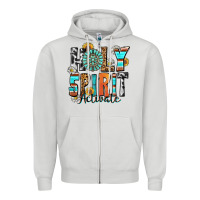 Dove Grey holy spirit activate Zipper Hoodie - Zillion Design Studio
