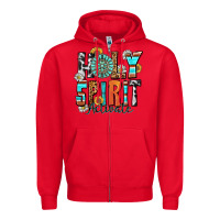 Red holy spirit activate Zipper Hoodie - Zillion Design Studio