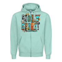 Seafoam holy spirit activate Zipper Hoodie - Zillion Design Studio