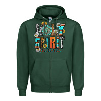 Sports Green holy spirit activate Zipper Hoodie - Zillion Design Studio