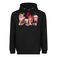 Black Girl boss coffee cups Heavyweight Hoodie - Zillion Design Studio