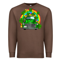 Chestnut st patricks shamrock gold rainbow truck Premium Sweatshirt - FaDigitalArtStudio
