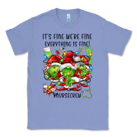 Colony Blue it's fine we're fine everythıng is fine! nursecre Classic Tee - FaDigitalArtStudio