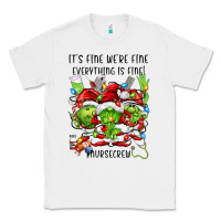 White it's fine we're fine everythıng is fine! nursecre Classic Tee - FaDigitalArtStudio