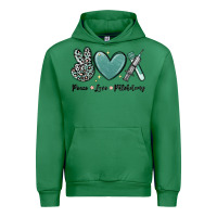 Emerald peace love phlebotomy Urban Hoodie - MaliasSmallBusiness