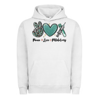 Pigment Lunar Rock peace love phlebotomy Urban Hoodie - MaliasSmallBusiness