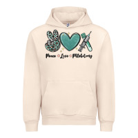Sandshell peace love phlebotomy Urban Hoodie - MaliasSmallBusiness