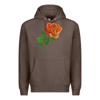 Coffee Burst Of Joy Rose Premium Hoodie - LillyAllenDesigns