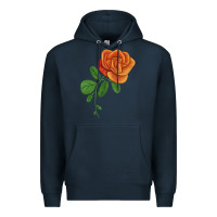 Navy Burst Of Joy Rose Premium Hoodie - LillyAllenDesigns