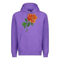Purple Burst Of Joy Rose Premium Hoodie - LillyAllenDesigns