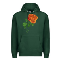Sports Green Burst Of Joy Rose Premium Hoodie - LillyAllenDesigns