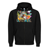 Black cosmic cowgirl Zipper Hoodie - Zillion Design Studio