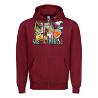 Burgundy cosmic cowgirl Zipper Hoodie - Zillion Design Studio