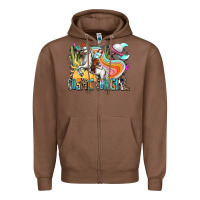 Chestnut cosmic cowgirl Zipper Hoodie - Zillion Design Studio