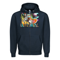Navy cosmic cowgirl Zipper Hoodie - Zillion Design Studio