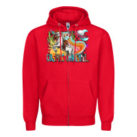 Red cosmic cowgirl Zipper Hoodie - Zillion Design Studio