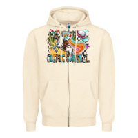 Sandshell cosmic cowgirl Zipper Hoodie - Zillion Design Studio