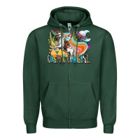 Sports Green cosmic cowgirl Zipper Hoodie - Zillion Design Studio