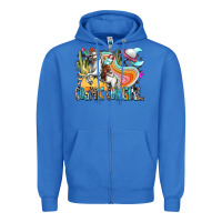 True Royal cosmic cowgirl Zipper Hoodie - Zillion Design Studio