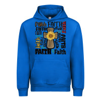 Cobalt faith cross Urban Hoodie - MaliasSmallBusiness