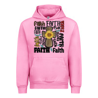 Fuchsia Pink faith cross Urban Hoodie - MaliasSmallBusiness