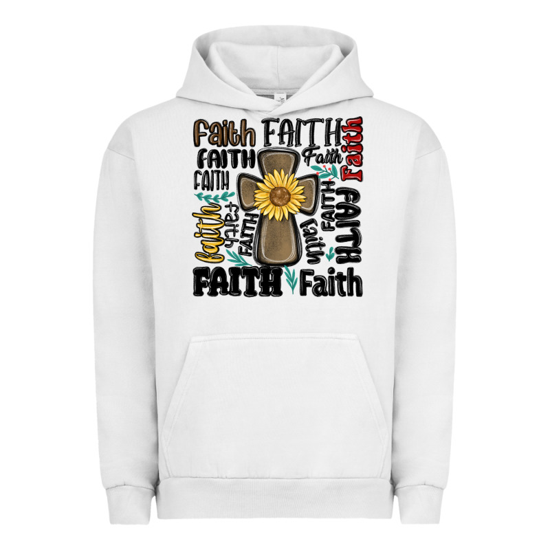 Faith Cross Urban Hoodie by MaliasSmallBusiness | Teevron