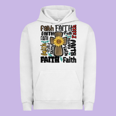 Faith Cross Urban Hoodie Designed By Maliassmallbusiness