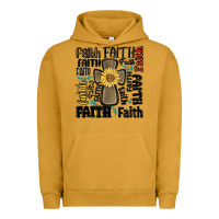 Pigment Peanut Butter faith cross Urban Hoodie - MaliasSmallBusiness