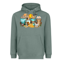 Sage chicken coffee cups Heavyweight Hoodie - Zillion Design Studio