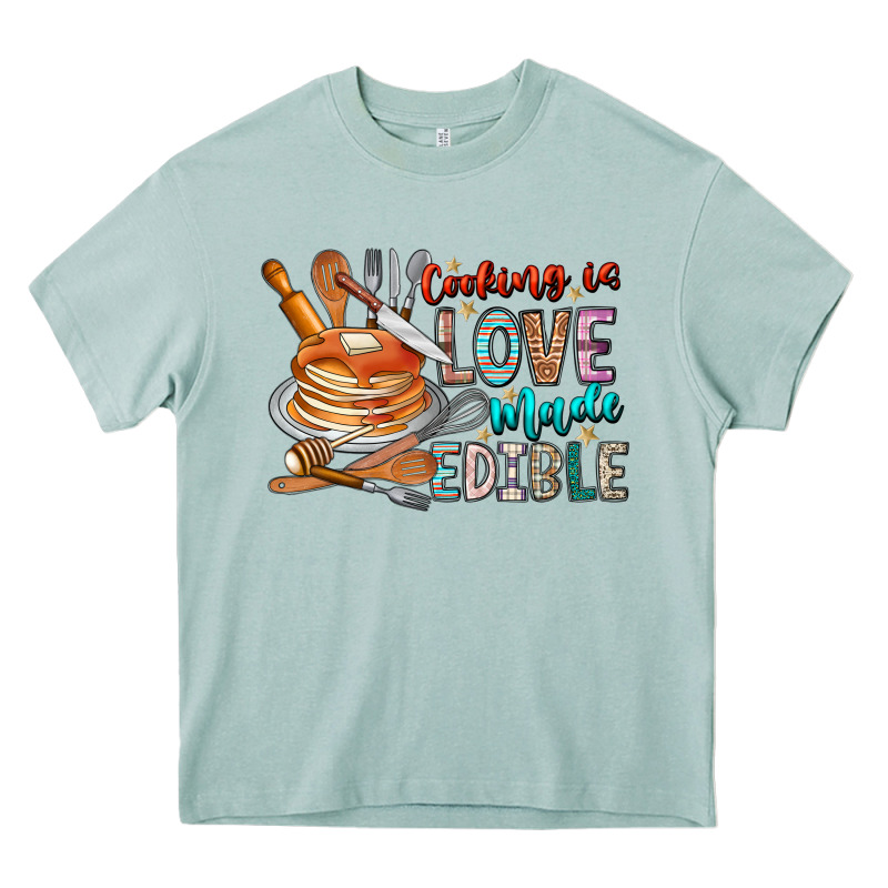Cooking Is Love Made Edible Heavy Core Tee by CowhideDigitalArt | Teevron