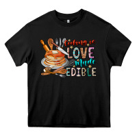 Black cooking is love made edible Heavy Core Tee - CowhideDigitalArt