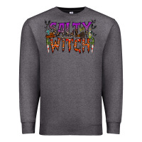 Charcoal Heather salty witch Premium Sweatshirt - RacoonDesign