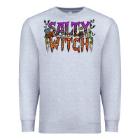 Heather Grey salty witch Premium Sweatshirt - RacoonDesign