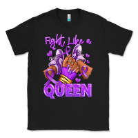 Black fight like a queen lupus awareness afro girl sneak Classic Tee - RanaPortraitStore