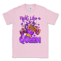 Bubblegum Pink fight like a queen lupus awareness afro girl sneak Classic Tee - RanaPortraitStore
