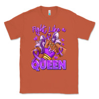 Copper fight like a queen lupus awareness afro girl sneak Classic Tee - RanaPortraitStore