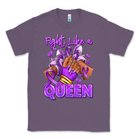 Lavender fight like a queen lupus awareness afro girl sneak Classic Tee - RanaPortraitStore